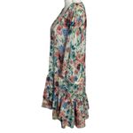 Merkai Floral Ruffle Kimono Cardigan NWOT Green Size M Photo 2