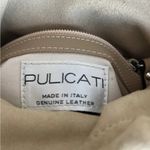 Pulicati Italian Genuine Leather Crossbody Drawstring Closure Adjustable‎ Strap Photo 6