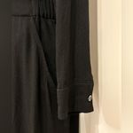 Madewell  Black Long Sleeve Jumpsuit Pull On Button Down XS Casual Minimal Chic Photo 6