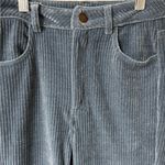 ZARA  Blue Corduroy Slim Flare Pants Size 2/34 NEW Boho Hipster Photo 3