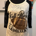 Southern Grace  Cream Graphic 3/4 Sleeve Tee Photo 0