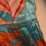 True Destinations | Tropical Floral Wide Leg Beach Pants Size XS Orange Photo 5