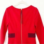 Boden Petite Laura Midi Dress Ottoman Sheath Drummer Red Textured Size 2P Photo 9