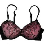 Victoria's Secret Victoria’s Secret Sexy Little Things Push-Up Bra, Black/ Pink, Size 36C Photo 0