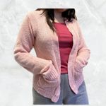 The Comfy Cute and Pastel Pink Knitted Sweater with Pockets Photo 0