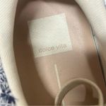 DV Dolce Vita Sneaker Lace Up Shoes White Blue Woven Elevated On the Go NEW 8.5 Photo 6