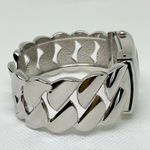 Gossip  women silver tone cuff bracelet bangle watch 32mm quartz 6.5” running Photo 4