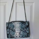 Badgley Mischka | Light Blue Vegan Leather Crossbody Purse Photo 7