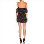 Lovers + Friends  Revolve Lush Strapless Dress in Black Gold Polka Dot size Small Photo 2