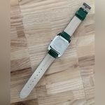 Isaac Mizrahi Live Crystal Embellishments Ladies Watch Green Leather Strap Photo 9