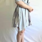 Fiesta Fashion Fiesta Sparkly Glitter Silver Metallic Deep V Halter Mini Homecoming Dress - S Photo 6