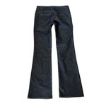 Banana Republic  Black Flared Stretch‎ Jeans Women's Size 0 Denim Mid Rise Photo 2
