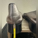 Anyi Lu Pewter Leather Criss Cross Straps Shoes EU 40 US 9 Photo 8