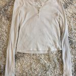 Heart and Hips White Ribbed Long Sleeves Photo 0