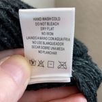 Love Tree  New Black Marbled Tie Neck Lace Up Long Sleeve Sweater A121 Photo 5