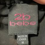 Bebe 2B Strapless Ruffle Top Black Size Medium Photo 10