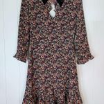 Topshop Floral Long Sleeve Dress With Back Cutout 4 Photo 2