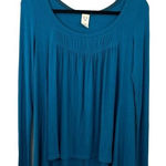 Free People  Women's We The Free Love Valley Long Sleeve Top Aquatic  Blue‎ XS Photo 0