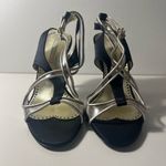 Stella McCartney Satin T Strap Slingback Sandals Heels Photo 3