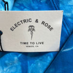 Brand New Electric & Rose Women’s XS Oversized Blue Tie Dye Pullover Sweater USA Photo 6