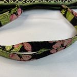Vera Bradley  Black Tote with Pink and Green Floral Pattern Photo 7