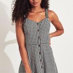 Hollister Checkered Black and White Sun Dress Photo 0
