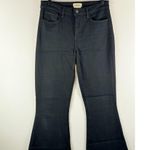 L'Agence Womens Jeans Black Denim Bell Flared Stretch Mid Rise Dark Wash Size 26 Photo 5