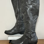 Aerosoles A2 By  In An Instant Tall Riding Boots Zip Knee Grey Size 8.5 Photo 0