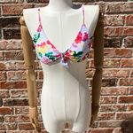 Beachsissi Colorful  floral bikini top with bow detailing / L / Excellent cond. Photo 5