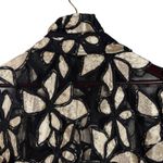 Textured Floral Mesh Jacket Black & Gold Damee Inc Evening Cocktail OX Large Photo 9