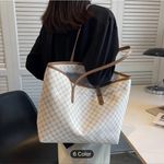 New women large tote with zipper White Photo 1
