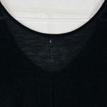 Free People  Black Cold Shoulder V Neck Tunic Top Shirt XS Photo 6