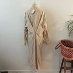 Faherty New  Striped Large Tan Long Shirt Dress Cover Up Cardigan Photo 1