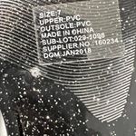 City Streets  Women's Flat Glitter Black Shiny Shimmer Glitter Sandals Sz 7 Photo 2