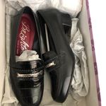 Brighton New in Box Leather loafers with silver accents kitten chunky block 1” heels Maryjane ballet flats moccasins- Women’s 7M Measurements in pics #whimsygoth #goth #grunge office siren core schoolgirl preppy Photo 6