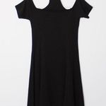 AQUA Off Shoulder A-Line Choker Dress Photo 5