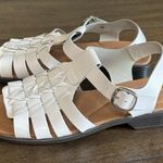 Faded Glory  Y2K 90's Square Toe 'Belinda SZ 7W Huarache Leather Sandal Fisherman Photo 4