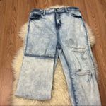 Kendall + Kylie Iconic High Rise Acid Wash Straight Leg Jeans 13/31 Photo 1