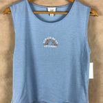 Jenni Sleepwear Blue Optimist Graphic Soft Sleep Tank NWT MEDIUM Photo 0