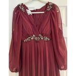 Azazie Gypsy Dress Sz A2 Burgundy Maxi Formal Mother Bride Wedding Bridesmaid Red Photo 3