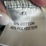 Jane + Delancey 1X Waffle Knit Long Sleeve Sweatshirt Green Washed Oversized Top Photo 11