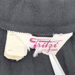 VTG Fritzi California Pleated Maxi Skirt Size 13/14 Minimal Academia Modest 80s Black Photo 7