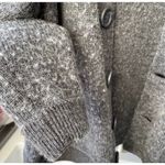 Reiss  wool blend fuzzy cardigan size medium gray excellent condition Photo 5