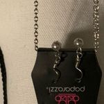 Paparazzi  Silver Contemporary Cadence Necklace Set Photo 7