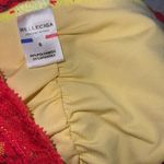 Relleciga Brand New Lace Bikini Yellow Red Photo 3