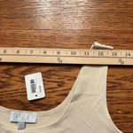 A'nue Thin Strap Tank Top Pearl Women's Size Large Made in USA NWT Photo 6