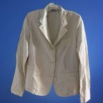 Vince  Linen Suit Blazer Business Jacket Women Size 6 Workwear Formal Modern Work Photo 2