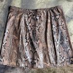American Vintage Snake Print Ultra Mini Skirt Photo 0