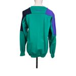 Lacoste  Chemise Colorblock Crewneck Sweatshirt Green Purple Logo Embroidery 4 Photo 5