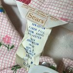 Vintage Sears Quilted Pink Floral Robe House Coat Pearl Snap Up Womens Medium Photo 9